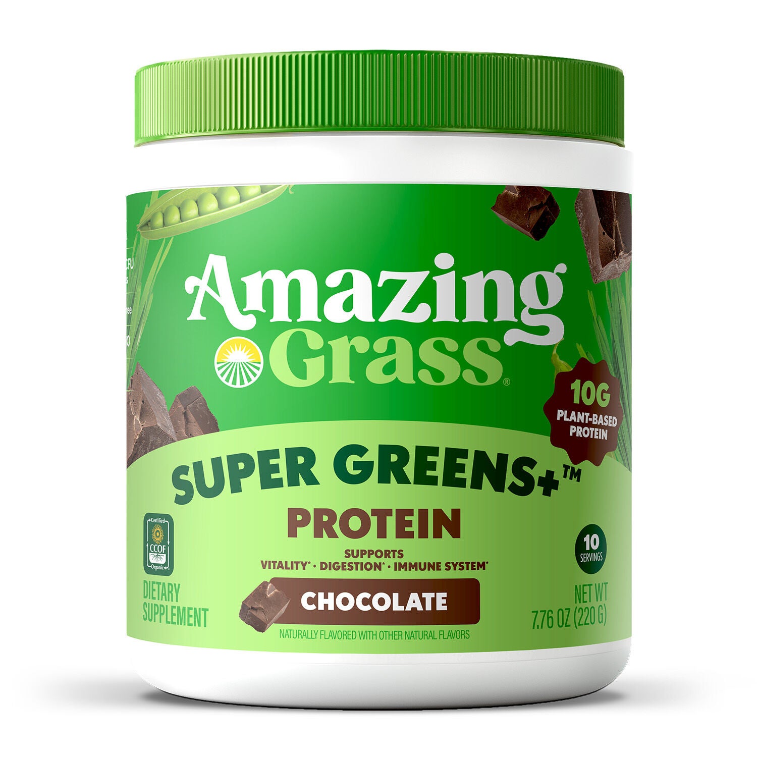 Amazing Grass Super Greens Protein Chocolate Front